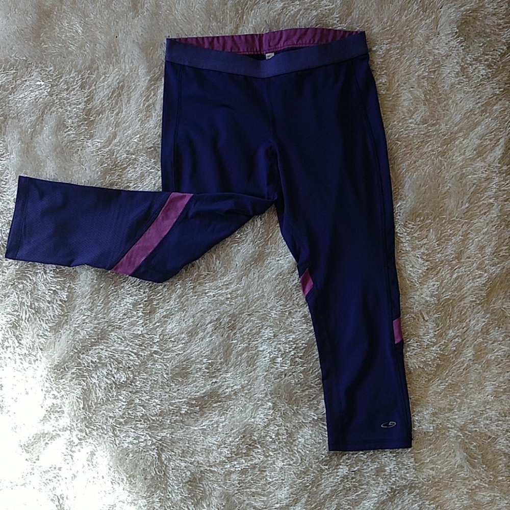 Purple power core capri tights